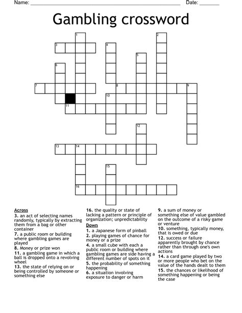 gambling scheme crossword.
